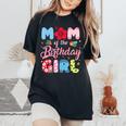 Mom Of The Birthday Girl Family Summer Beach Birthday Party Women's Oversized Comfort T-Shirt Black Mom Of The Birthday Girl Family Summer Beach Birthday Party Women's Oversized Comfort T-Shirt Black