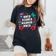 Mwen Renmen Manman Mwen ハイチ国旗 I Love My Mother レディースオーバーサイズコンフォートTシャツ Black