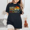 My Favorite People Call Me Momo ヴィンテージ レトロ 面白い モモモ レディースオーバーサイズコンフォートTシャツ Black