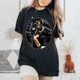 Pinup Girl Warbird 軍用航空機 航空機 レディースオーバーサイズコンフォートTシャツ Black