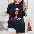 Puerto Rican Girl Puerto Rico Flag Proud Boricua Women Women's Oversized Comfort T-Shirt Black