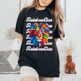 Rainbow Lion かっこいい おしゃれ ロゴ レディースオーバーサイズコンフォートTシャツ Black