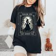 Salem 1692 They Missed One Witch Tarot Card ハロウィンtシャツ レディースオーバーサイズコンフォートTシャツ Black