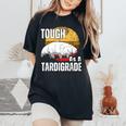 Tardigrade ウミグマ クマムシ 苔 生物学 レディースオーバーサイズコンフォートTシャツ Black