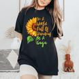 In A World Full Of Grandmas Be A Gaga Grandma Quote Women's Oversized Comfort T-Shirt Black