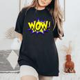 Wow Wow Dad Mom メンズ レディース ボーイズ ガールズ ファニーギフトtシャツ レディースオーバーサイズコンフォートTシャツ Black