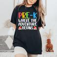 かわいい Pre-K Teacher chool Prek Teacher メンズ レディース レディースオーバーサイズコンフォートTシャツ Black
