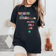 クールなアフリカの地図アート 男性 女性 アフリカの図書館読者 レディースオーバーサイズコンフォートTシャツ Black