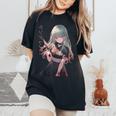 ジェスガオ ヤンデレ漫画 アニメ 女の子 キャラクター レディースオーバーサイズコンフォートTシャツ Black