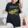 テクトニックプレートorry My Fault Teacher レディースオーバーサイズコンフォートTシャツ Black