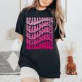 レトロ Beabadoobee 名前 パーソナライズ Beabadoobee レディースオーバーサイズコンフォートTシャツ Black