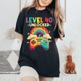 レベル 40歳 男性 女性 ゲーム 40代 40歳 誕生日 レディースオーバーサイズコンフォートTシャツ Black