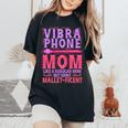 ヴィブラフォン マリンバibraphone Mom 長袖tシャツ レディースオーバーサイズコンフォートTシャツ Black