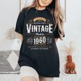 ヴィンテージ 1960 65歳の誕生日プレゼント 女性 男性 65歳 レディースオーバーサイズコンフォートTシャツ Black