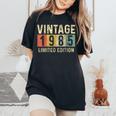 ヴィンテージ 1985 40歳の誕生日プレゼント 男性 女性 40歳 レディースオーバーサイズコンフォートTシャツ Black