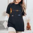 太陽系 惑星 科学 宇宙 男の子 女の子tem キッズ レディースオーバーサイズコンフォートTシャツ Black