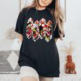 日本の伝統工芸品 花札 男性 女性 レディースオーバーサイズコンフォートTシャツ Black