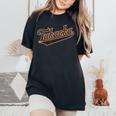高岡 日本 ジャプネーズ ヴィンテージ 男性 女性 レディースオーバーサイズコンフォートTシャツ Black