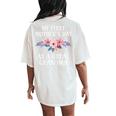 First Mother's Day As A Great Grandma 1St Mother's Day Women Women's Oversized Comfort T-Shirt Back Print Ivory