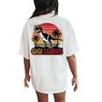 Gigisaurus Dinosaur Grandma Matching Family Saurus Women's Oversized Comfort T-Shirt Back Print Ivory