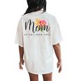 Mom Established 2024 New Mom Mama First Mother's Day Saying Women's Oversized Comfort T-Shirt Back Print Ivory