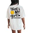 That's My Girl Water Polo Mom Water Polo Mother Women's Oversized Comfort T-Shirt Back Print Ivory