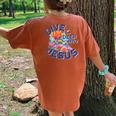 Dive Deep Into Jesus Vbs Christian Scuba Diving Underwater Women's Oversized Comfort T-Shirt Back Print Mustard