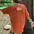Mom Established 2024 New Mom Mama First Mother's Day Saying Women's Oversized Comfort T-Shirt Back Print Mustard