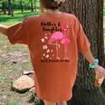 Mother And Daughter Best Friends For Life Pink Flamingo Mom Women's Oversized Comfort T-Shirt Back Print Mustard