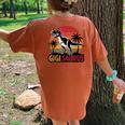 Gigisaurus Dinosaur Grandma Matching Family Saurus Women's Oversized Comfort T-Shirt Back Print Yam