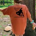 Mother's Day Behind Every Baseball Player Is A Baseball Mom Women's Oversized Comfort T-Shirt Back Print Yam
