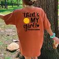 That's My Girl Water Polo Mom Water Polo Mother Women's Oversized Comfort T-Shirt Back Print Yam