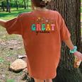 Wildflowers Great Grandma Floral Mother's Day Great Grandma Women's Oversized Comfort T-Shirt Back Print Yam