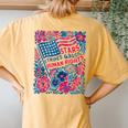 Stars Stripes Human Rights 4Th Of July Floral American Flag Women's Oversized Comfort T-Shirt Back Print Mustard Stars Stripes Human Rights 4Th Of July Floral American Flag Women's Oversized Comfort T-Shirt Back Print Mustard