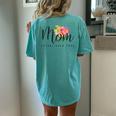 Mom Established 2024 New Mom Mama First Mother's Day Saying Women's Oversized Comfort T-Shirt Back Print Chalky Mint