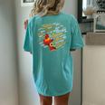 Mom Queen Black African Mother Mother's Day Black Pride Women's Oversized Comfort T-Shirt Back Print Chalky Mint