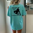 Mother's Day Behind Every Baseball Player Is A Baseball Mom Women's Oversized Comfort T-Shirt Back Print Chalky Mint
