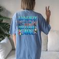 Daddy Of The Birthday Girl Matching Oceania Adventure Family Women's Oversized Comfort T-Shirt Back Print Blue Jean