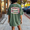 Bestie Squad Bracelets Best Friends Matching Girls Women's Oversized Comfort T-Shirt Back Print Moss