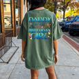 Daddy Of The Birthday Girl Matching Oceania Adventure Family Women's Oversized Comfort T-Shirt Back Print Moss