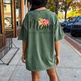 Mom Established 2024 New Mom Mama First Mother's Day Saying Women's Oversized Comfort T-Shirt Back Print Moss