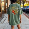 Mom Queen Black African Mother Mother's Day Black Pride Women's Oversized Comfort T-Shirt Back Print Moss