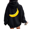 Bananaeganegetarian Merch レディース オーバーサイズ パーカー バックプリント Black