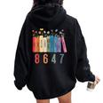 Equal Rights Book Flower 8647 Trump Feminist Rights Women Oversized Hoodie Back Print Black Equal Rights Book Flower 8647 Trump Feminist Rights Women Oversized Hoodie Back Print Black