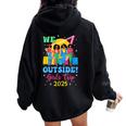 We Outside Girls Trip 2025 Afro Girls Black Together Women Oversized Hoodie Back Print Black