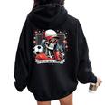 Soccer Mama Mom Life On The Sidelines Mommy Mother's Day Women Oversized Hoodie Back Print Black
