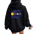 太陽系惑星 科学宇宙ファン 男の子 女の子tem キッズ レディース オーバーサイズ パーカー バックプリント Black