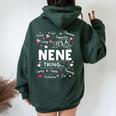 It's A Nene Thing Sayings Cute Grandma Women Oversized Hoodie Back Print Forest