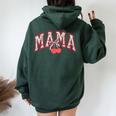 Mama Mommy Cherry Happy Mother's Day Mom Life Coquette Bow Women Oversized Hoodie Back Print Forest
