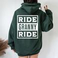Ride Granny Ride Grandmas Rider Motorcycles Mother's Day Women Oversized Hoodie Back Print Forest Ride Granny Ride Grandmas Rider Motorcycles Mother's Day Women Oversized Hoodie Back Print Forest